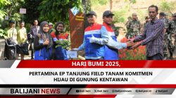 Pertamina EP Hari Bumi 2025 tanam pohon Gunung Kentawan