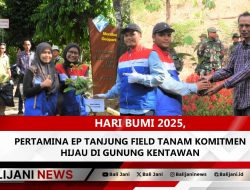 Hari Bumi 2025, Pertamina EP Tanjung Field Tanam Komitmen Hijau di Gunung Kentawan