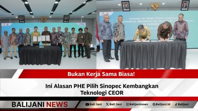 Penandatanganan kerja sama CEOR antara PHE dan Sinopec di PHE Tower Jakarta