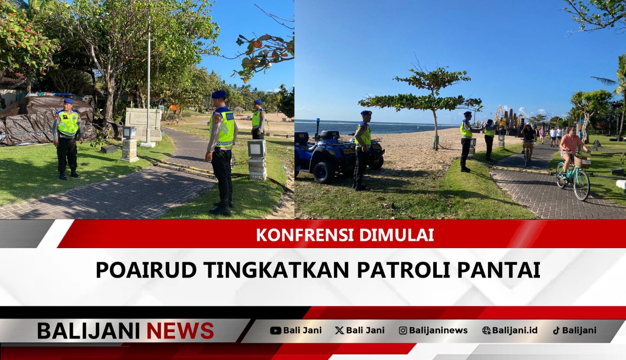 Personel Polairud tingkatkan patroli pantai di ITDC Nusa Dua saat konferensi Asia Pasifik