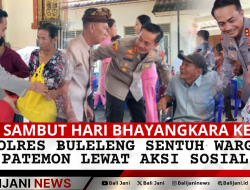 Sambut Hari Bhayangkara ke-79, Polres Buleleng Sentuh Warga Patemon Lewat Aksi Sosial