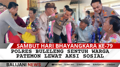 Kapolres Buleleng pimpin aksi sosial Polres Buleleng di Desa Patemon