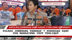 Polres Jembrana Tangkap 7 Pengedar Sabu, Dua Mahasiswa Ikut Terlibat