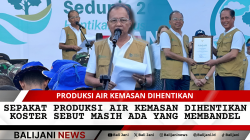 Gubernur Koster hentikan produksi air kemasan plastik di Bali