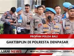 Propam Polda Bali Gaktibplin Di Polresta Denpasar