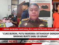 Cuke Buron, Putu Mardika Ditangkap dengan Barang Bukti Sabu 20 Gram