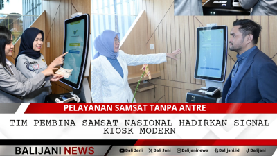 Pejabat Jasa Raharja dan Tim Pembina Samsat memperkenalkan SIGNAL KIOSK Modern untuk layanan publik