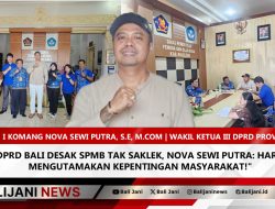 DPRD Bali Desak SPMB Tak Saklek, Nova Sewi Putra: Harus Mengutamakan Kepentingan Masyarakat!