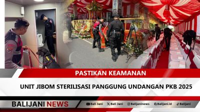 Sterilisasi Panggung PKB 2025 oleh Unit Jibom Brimob