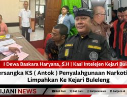 Tersangka KS ( Antok ) Penyalahgunaan Narkotika di Limpahkan Ke Kejari Buleleng