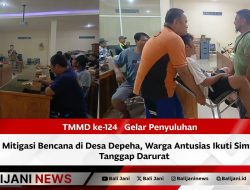TMMD ke-124 Gelar Penyuluhan Mitigasi Bencana di Desa Depeha, Warga Antusias Ikuti Simulasi Tanggap Darurat