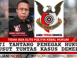 GTI Tantang Penegak Hukum Usut Tuntas Kasus Demer, Tidak Ada Elite Politik Kebal Hukum