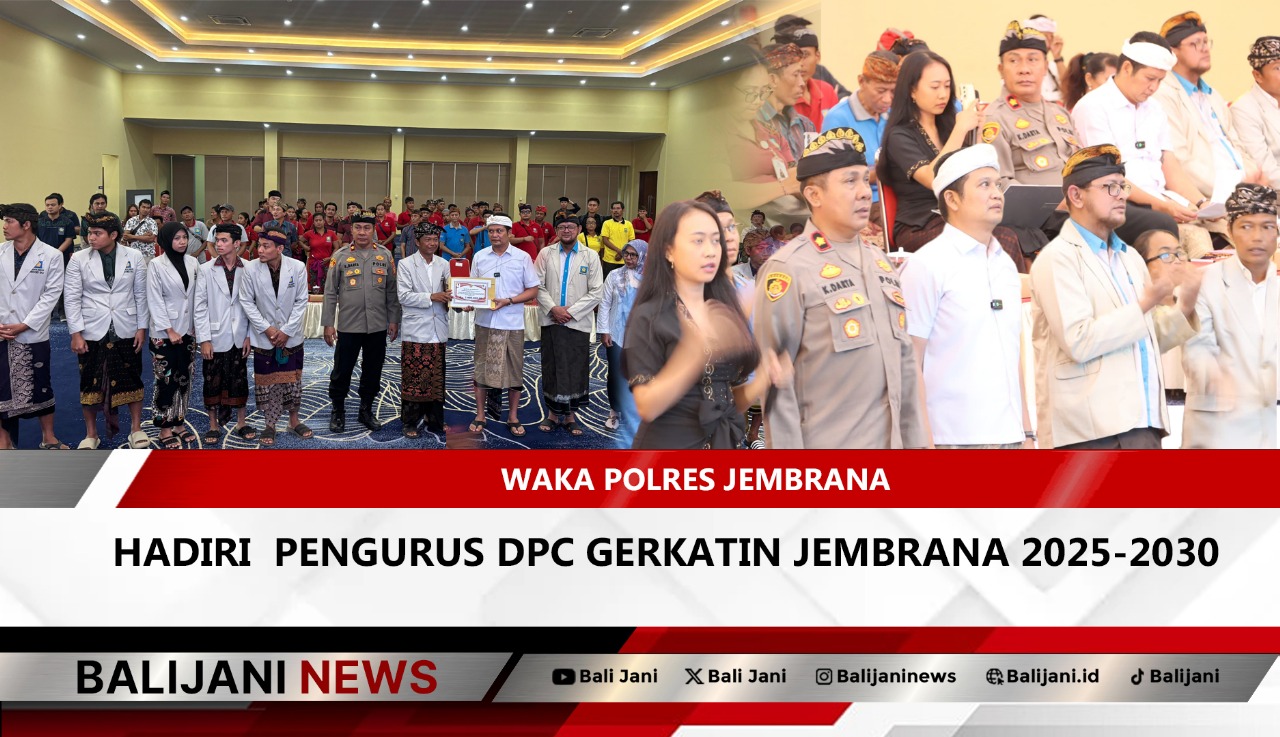 Waka Polres Jembrana hadiri pelantikan pengurus GERKATIN Jembrana 2025–2030
