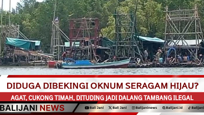Di Duga Bekingi Oknum Seragam Hijau? Agat, Cukong Timah Dituding Jadi Dalang Tambang Ilegal