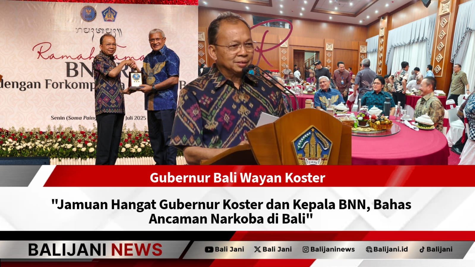 Gubernur Koster dan Kepala BNN bahas ancaman narkoba di Bali