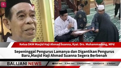 Pengurus baru DKM Masjid Haji Ahmad Suanna memulai pembinaan mental umat