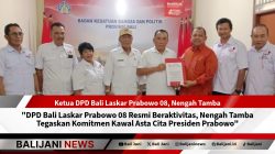 DPD Bali Laskar Prabowo 08 kawal Asta Cita Presiden