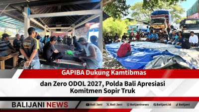 Sopir truk GAPIBA dukung Zero ODOL 2027 di Bali