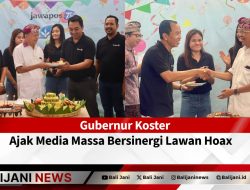 Gubernur Koster Ajak Media Massa Bersinergi Lawan Hoax