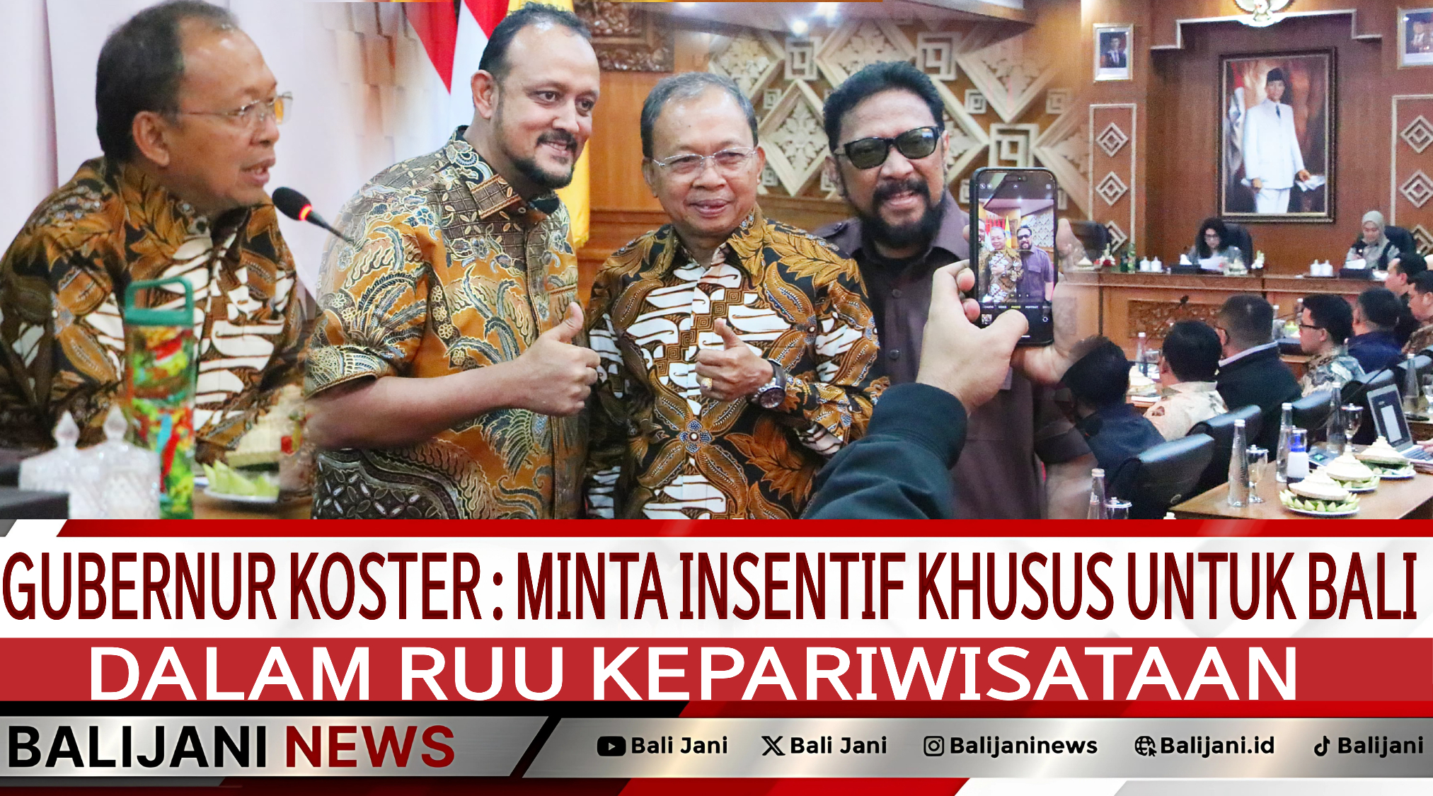 Gubernur Koster minta insentif dalam RUU Kepariwisataan