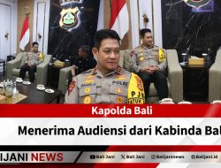 Kapolda Bali Menerima Audiensi dari Kabinda Bali