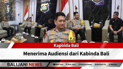 Kapolda Bali Menerima Audiensi dari Kabinda Bali