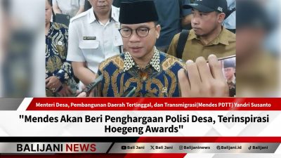 Mendes beri penghargaan polisi desa terinspirasi Hoegeng Awards