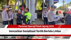 Personel Operasi Patuh Agung 2025 sosialisasi tertib lalu lintas