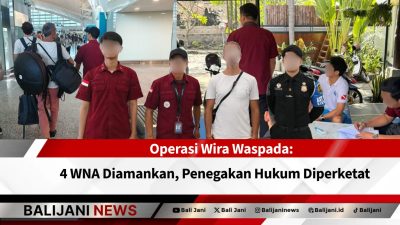 Operasi Wira Waspada: 4 WNA Diamankan, Penegakan Hukum Diperketat