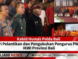 Kabid Humas Polda Bali Hadiri Pelantikan dan Pengukuhan Pengurus PWI dan IKWI Provinsi Bali