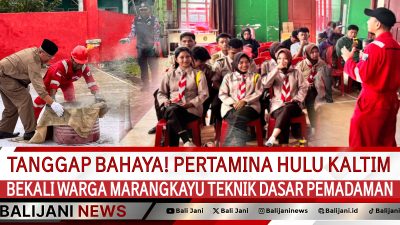 pelatihan dasar pemadaman oleh Pertamina di Marangkayu