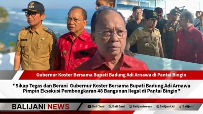 Gubernur pimpin pembongkaran bangunan ilegal Pantai Bingin