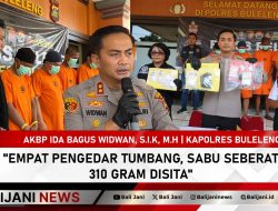 Empat Pengedar Tumbang, Sabu Seberat 310 Gram Disita