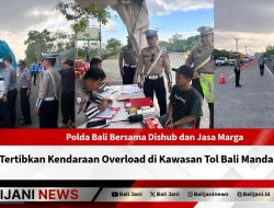 Polda Bali Bersama Dishub dan Jasa Marga Tertibkan Kendaraan Overload di Kawasan Tol Bali Mandara