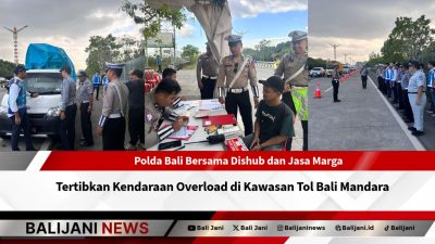 Penindakan kendaraan overload di Tol Bali oleh Polda dan Dishub