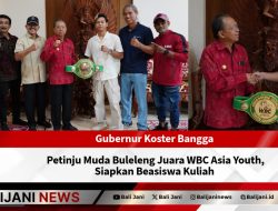 Gubernur Koster Bangga Petinju Muda Buleleng Juara WBC Asia Youth, Siapkan Beasiswa Kuliah