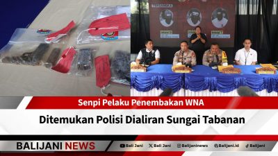 Senpi pelaku penembakan ditemukan di sungai Tabanan