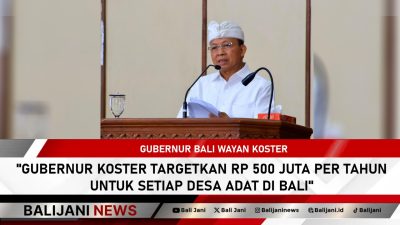 target Rp 500 juta desa adat