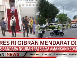 Wapres RI Gibran Mendarat di Bali, Polres Bandara Ngurah Rai Siaga Amankan Kedatangan