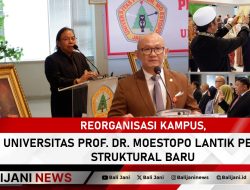Reorganisasi Kampus, Universitas Prof. Dr. Moestopo Lantik Pejabat Struktural Baru