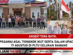 Angkat Tema Batik, Pegawai Asal Tiongkok Ikut Serta Dalam Upacara Upacara 17 Agustus Di PLTU Celukan Bawang