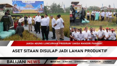 Jaksa Agung Luncurkan Program “Jaksa Mandiri Pangan”, Aset Sitaan Disulap Jadi Lahan Produktif