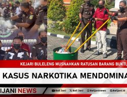 Kejari Buleleng Musnahkan Ratusan Barang Bukti, Kasus Narkotika Mendominasi