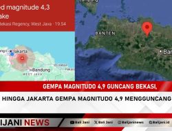 Gempa Magnitudo 4,9 Guncang Bekasi, Terasa hingga Jakarta Gempa magnitudo 4,9 mengguncang Bekasi