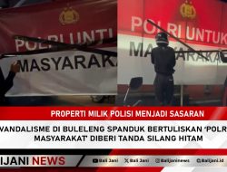 Properti Milik Polisi Menjadi Sasaran Aksi Vandalisme di Buleleng Spanduk Bertuliskan ‘Polri Untuk Masyarakat’ Diberi Tanda Silang Hitam