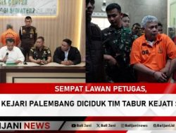 Sempat Lawan Petugas, DPO Kejari Palembang Diciduk Tim Tabur Kejati Sumsel