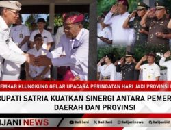 Pemkab Klungkung Gelar Upacara Peringatan Hari Jadi Provinsi Bali ke-67, Bupati Satria Kuatkan Sinergi Antara Pemerintah Daerah dan Provinsi