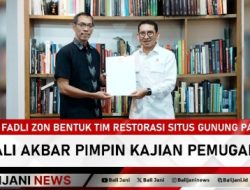 Fadli Zon Bentuk Tim Restorasi Situs Gunung Padang, Ali Akbar Pimpin Kajian Pemugaran