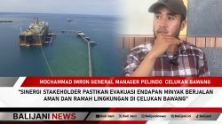 Proses evakuasi endapan minyak di Celukan Bawang