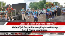 Lepas Fun Run Surya Metu Festival. Wabup Tjok Surya : Rancang Kegiatan Olahraga Lari di Musim Low Season